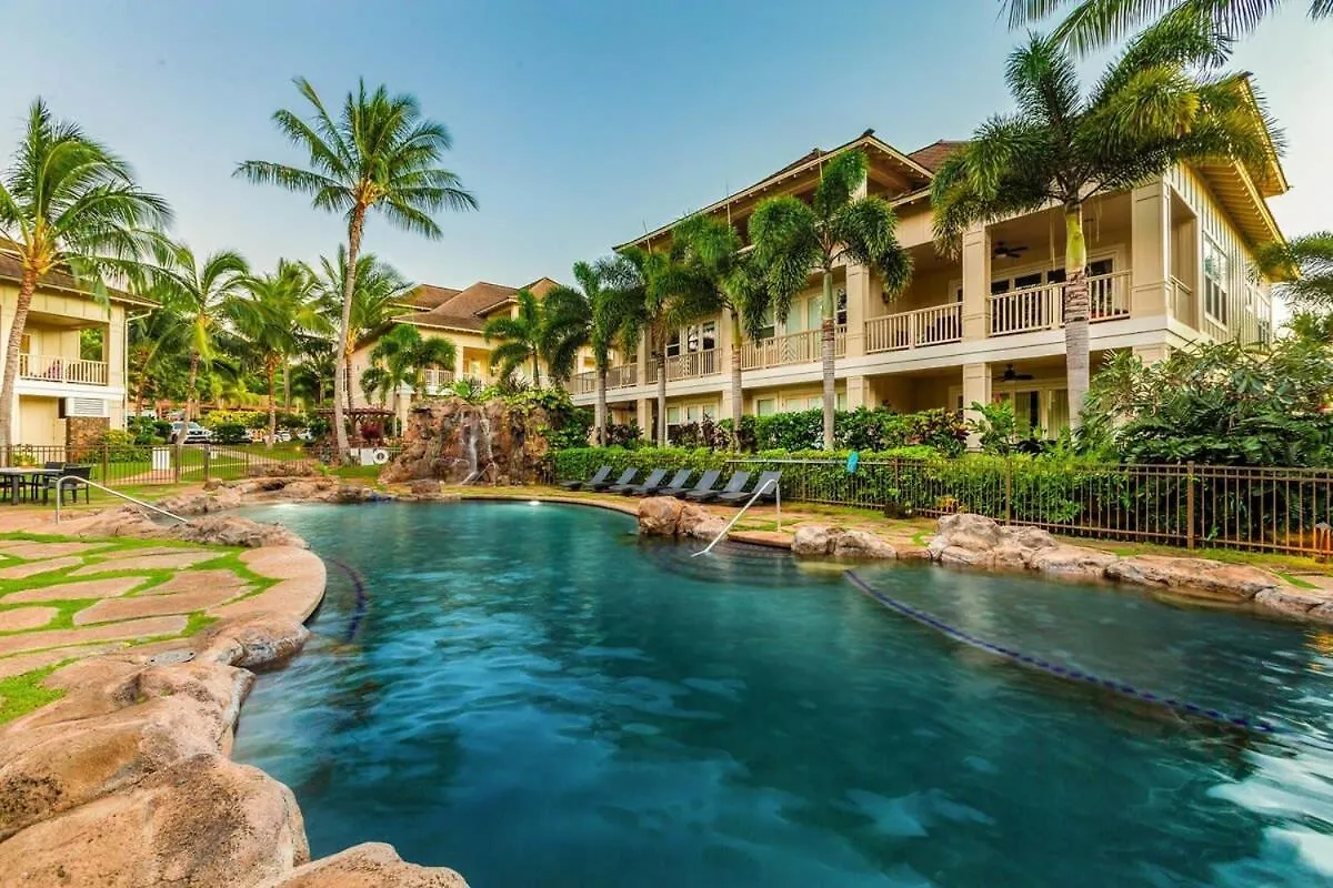 D211 Second Floor 3-Bedroom Poolside Lanai Koloa